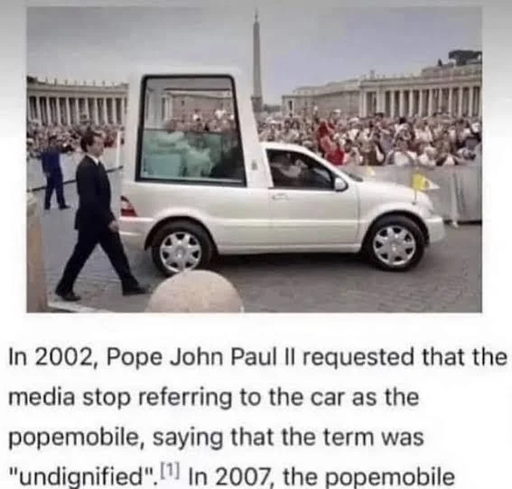 The popemobile